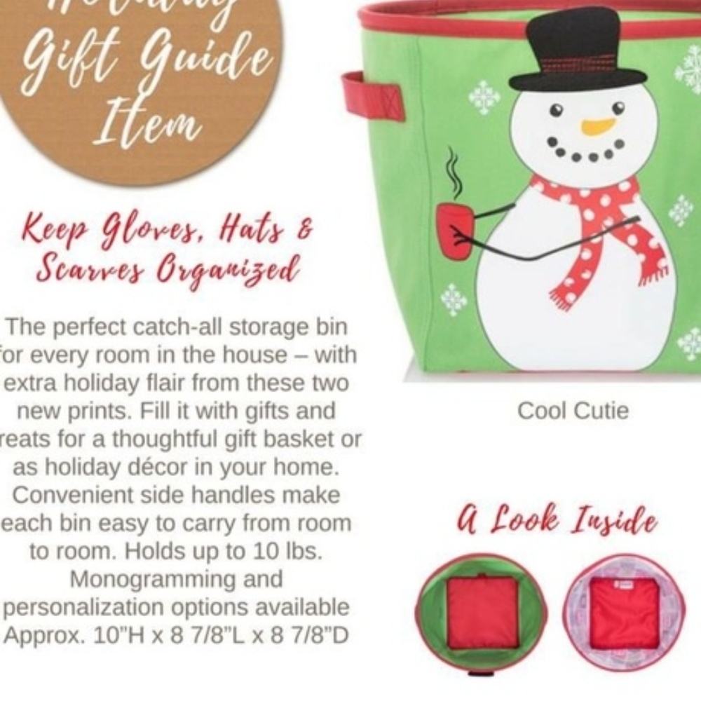 NWT  THIRTY-ONE  MINI STORAGE BIN COOL CUTIE - Picture 3 of 3